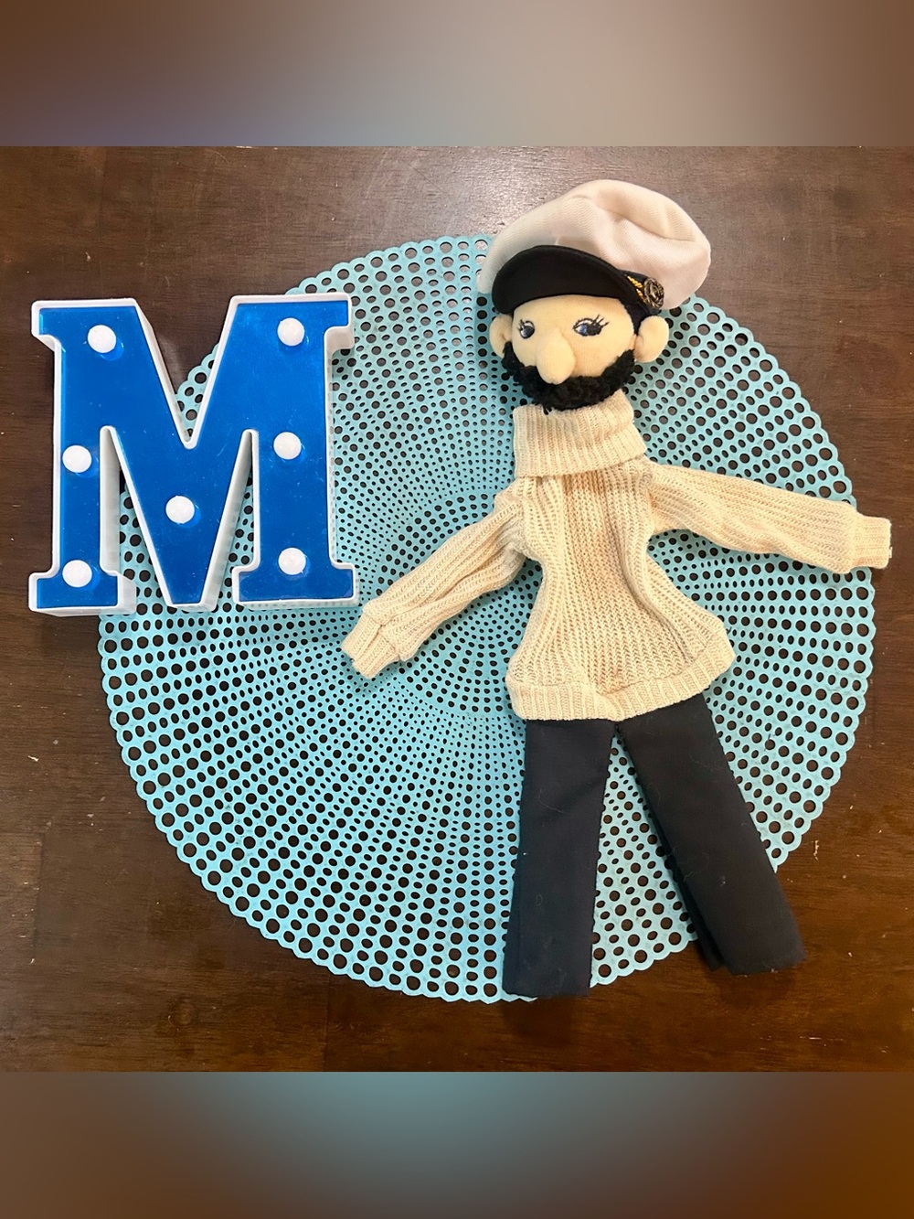 Vintage cloth sailor puppet